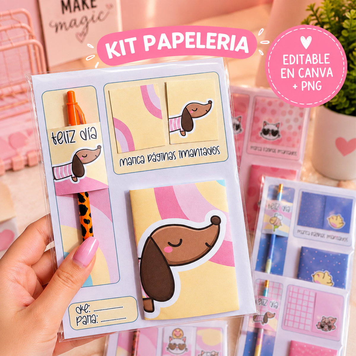 🎀 Kit de Papelería Especial Editable ✨