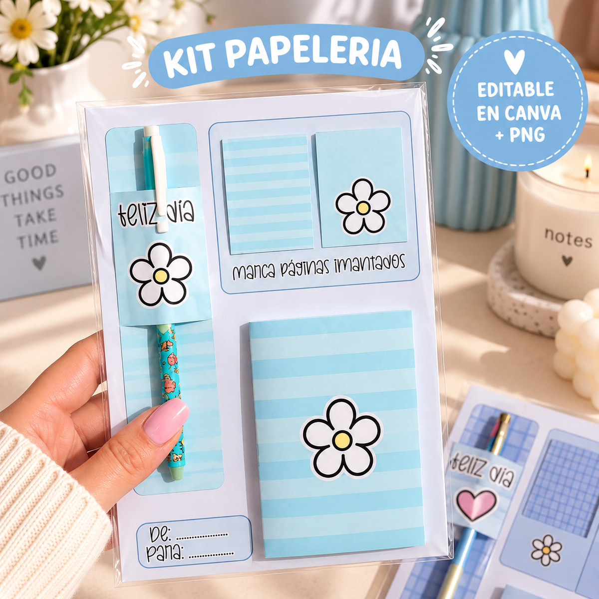 🎀 Kit de Papelería Especial Editable ✨
